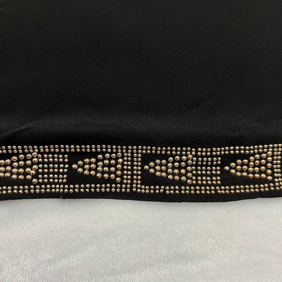 Kashion Sleeveless Scoop Neck Mixed Media Studded Tank Size X-Small Minimalist - Picture 5 of 9